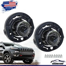 Fog Light For 2015-2021 Dodge Challenger Projector Front Bumper Lamps Clear Lens