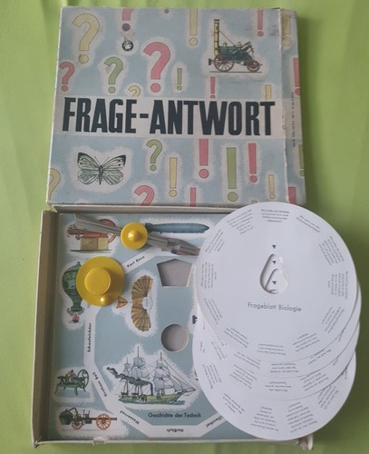 Frage-und Antwortspiel DDR Wissensspiel Ostalgie Drehscheibe Magnetzeiger | eBay