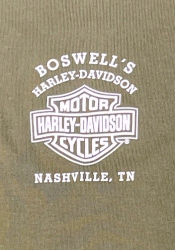 Harley Davidson Women's M Olive-green Long Sleeve shirt Boswell's Nashville TN - Picture 9 of 12