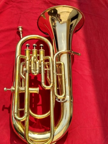 Euphonium Jazz Musical Instrument for Concerts & Orchestra Brass Made Bb Pitch - Picture 7 of 10