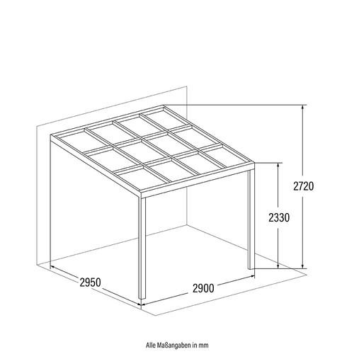 Terrassenüberdachung Deluxe Pergola Überdachung Terrassendach Alu Schiebedach - Bild 7 von 11