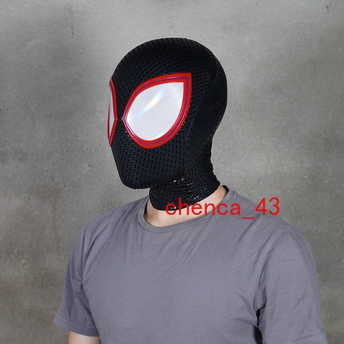 Miles Morales Spider Man Crossover Universe Mask Halloween Cosplay Prop Acessory - Picture 2 of 24