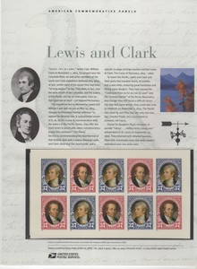 SSS-USPS-2004-Commemorative-Panel-709-37c-Lewis-amp-Clark-Expedition-Sc-BK297