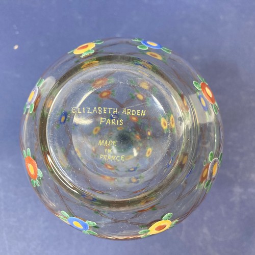 Vintage Elizabeth Arden Enameled Glass Perfume Bottle Made in France - Picture 7 of 7