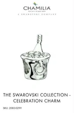 Chamilia CELEBRATION Champagne Bottle/Bucket Sterling & Swarovski Bead 2083-0299