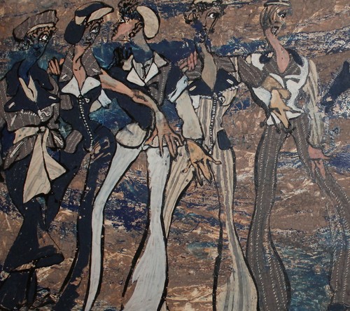Vintage gouache and pastels painting dancing girls signed - Picture 3 of 12