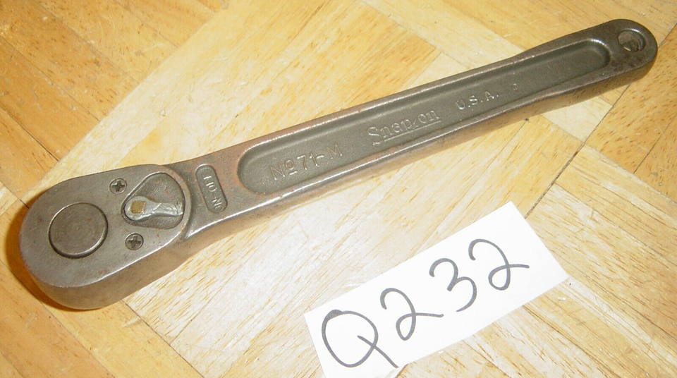 SNAP-ON TOOLS VINTAGE 1/2 DRIVE RATCHET 1951 DATE CODE | eBay