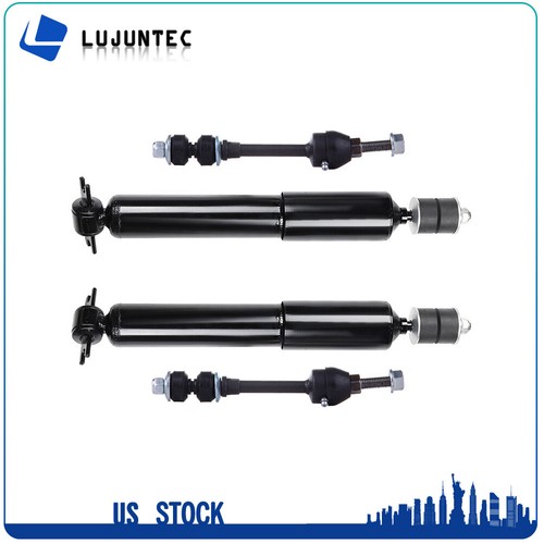 4 Pieces For 2002 - 2008 Dodge Ram 1500 Front Shock Absorbers & Sway Bars Links - Picture 2 of 4
