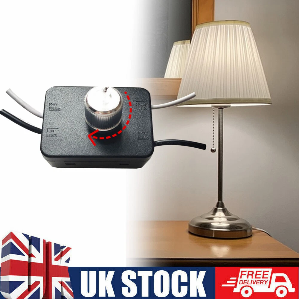 In line dimmer switch for table lamp outlet
