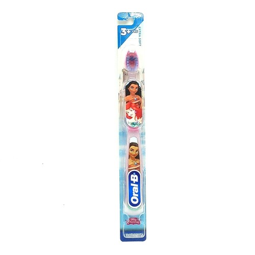 Oral B Kids Disney Princess Soft Manual Toothbrush Ariel Belle Moana Cinderella - Picture 48 of 72
