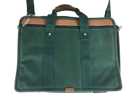 PORT Messenger Bag Mens Green Brown Protection System Laptop Sleeve - Picture 7 of 12