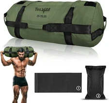 Sandbags for Work Out, Adjustable Sand Bags for Weight Training w/Handle