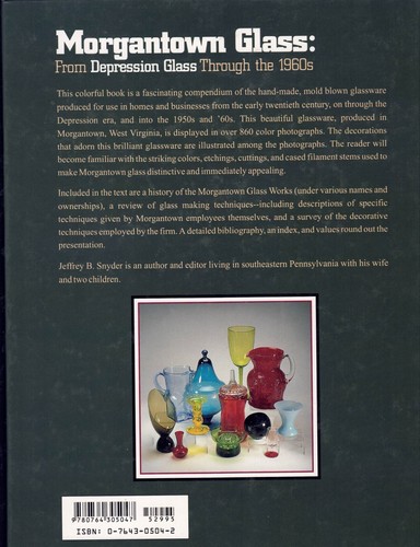 Morgantown Glass: From Depression Glass Through the 1960s by Jeffery B Snyder - Imagen 2 de 6