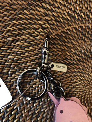 COACH Skeletal Unicorn UNI Keychain Bag Charm NWT! | eBay