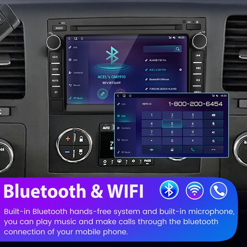 For GMC Yukon Chevy Silverado Sierra Android Car Stereo Radio GPS Nav Wifi 2+64G - Bild 7 von 13