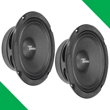 (2) 6.5" MIDRANGE TIMPANO 500W TPT-MR6-4 PRO 4 OHM CAR PRO AUDIO SPEAKERS - PAIR