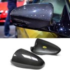 Real Carbon Fiber Car Door Side Mirror Cover Cap Add On For BMW M5 F10 2012-2017