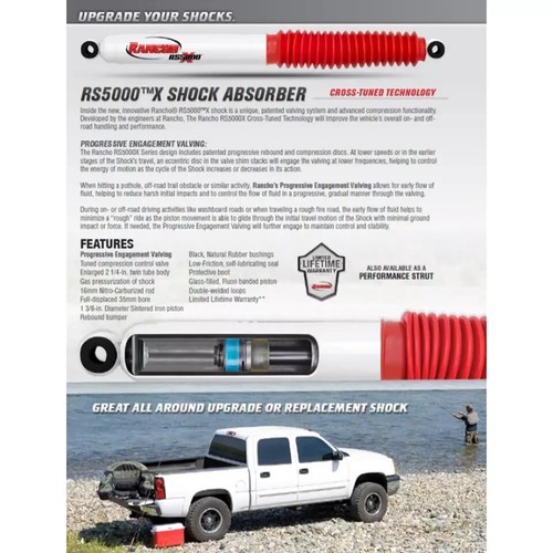 Rancho RS5000X Shocks Pair For 04-19 F-150 / 06-08 Mark LT 4WD | 4-6" Rear Lift - Picture 8 of 9