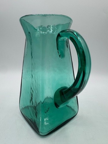 HTF Blenko #603 Sea Green-1958-1961 Acid Etched Mid-Century Modern Wayne Husted - Picture 5 of 17