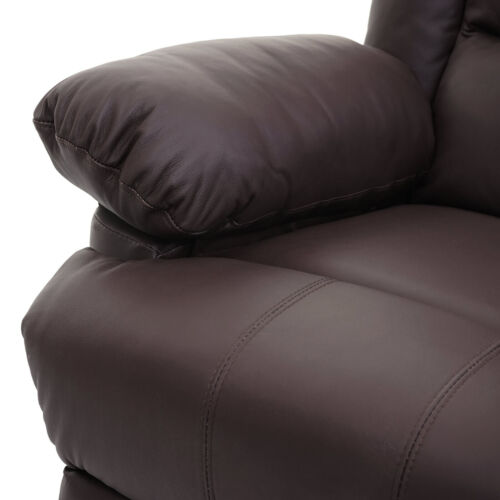 Fernsehsessel HWC-G15, Relaxsessel Liege Sessel, Leder + Kunstleder 103x83x91cm - Bild 8 von 17