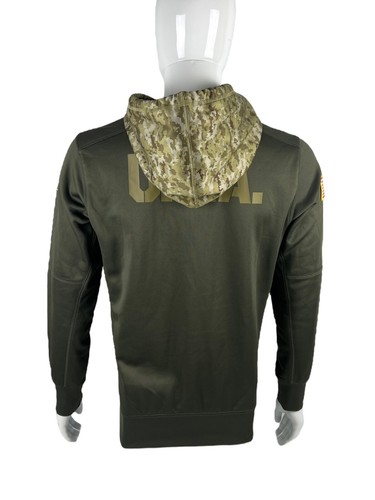 Nike Philadelphia Eagles Mens Small NFL Salute to Service Hoodie Olive Green EUC - Picture 5 of 10