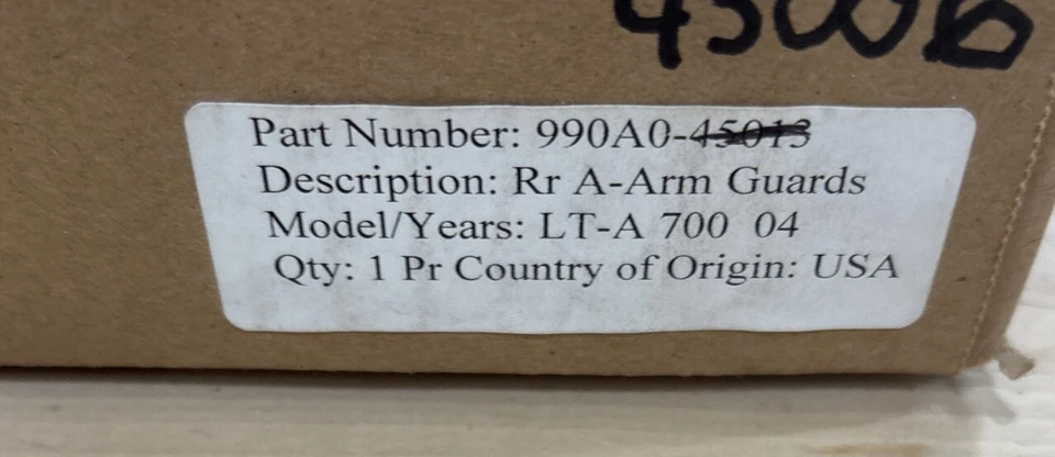 Juego de protectores de brazo trasero Suzuki King Quad 450 500 700 750 nuevo OEM # 990A0-43006 Foto 4 de 4