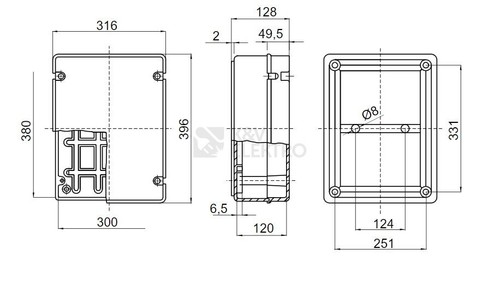 GEWISS GW442 GEHÄUSE ABZWEIGDOSE ANPASSBAR PVC KUNSTSTOFF WASSERDICHT IP56 GRAU - Bild 14 von 14
