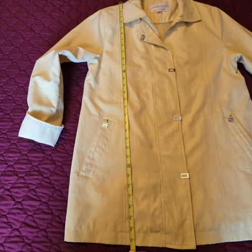 Studio Works Women Windbreaker Spring Lightweight Lined Jacket Yellow Medium - Picture 7 of 12
