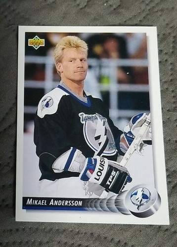 1992-93 Upper Deck - Tampa Bay Lightning - Hockey Card #103 Mikael Andersson - Picture 1 of 2