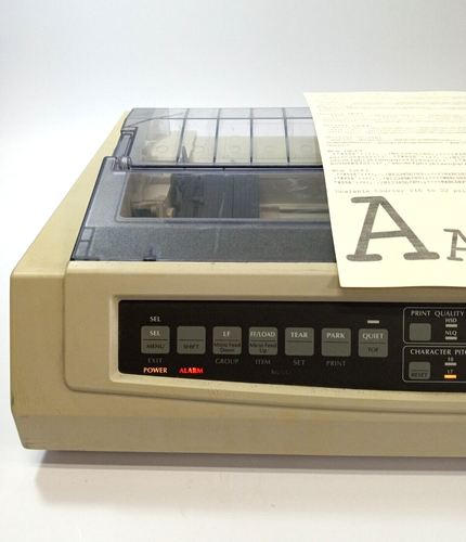 Okidata Microline 321 Turbo 9-Pin Dot Matrix Printer Model GE7100A - Picture 2 of 14