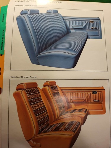 1978 Mercury Farbe & Polster Auswahl Album: Cougar XR7 - spätere Updates hinzugefügt - Bild 23 von 24