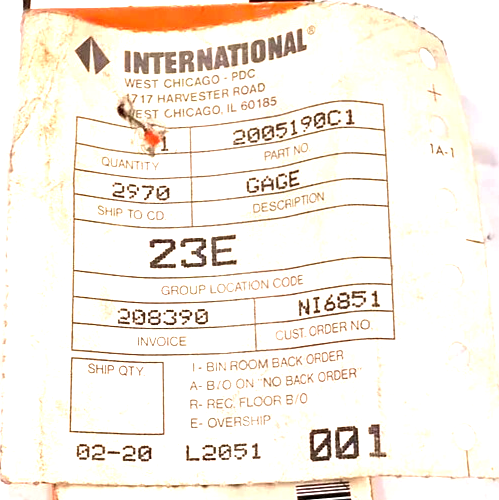 GENUINE INTERNATIONAL Navistar Coolant Temp Sensor Gauge Freightliner 2005190C1 - Picture 4 of 4