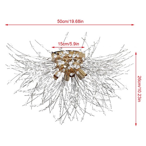 LED Ceiling Crystal Lights Firework Chandelier Modern Pendant Lamp Kitchen Light - Picture 2 of 12