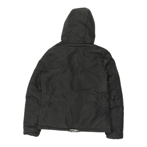 K-Way Reversible Jacket | Vintage Womens Black Grey Hooded Padded Designer - Picture 2 of 8