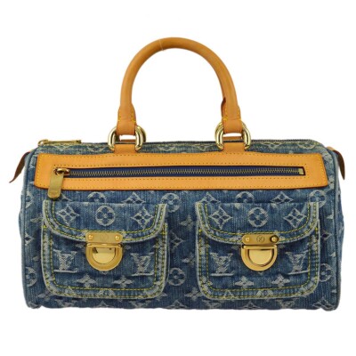 【ヴィンテージ】Rank:S☆Louis Vuitton Blue ボストンバック Louis Vuitton Blue Monogram Denim Neo Speedy Handbag M95019