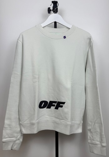 Off-White Sweatshirt Pullover Gr. M Weiss Schwarz 05032504