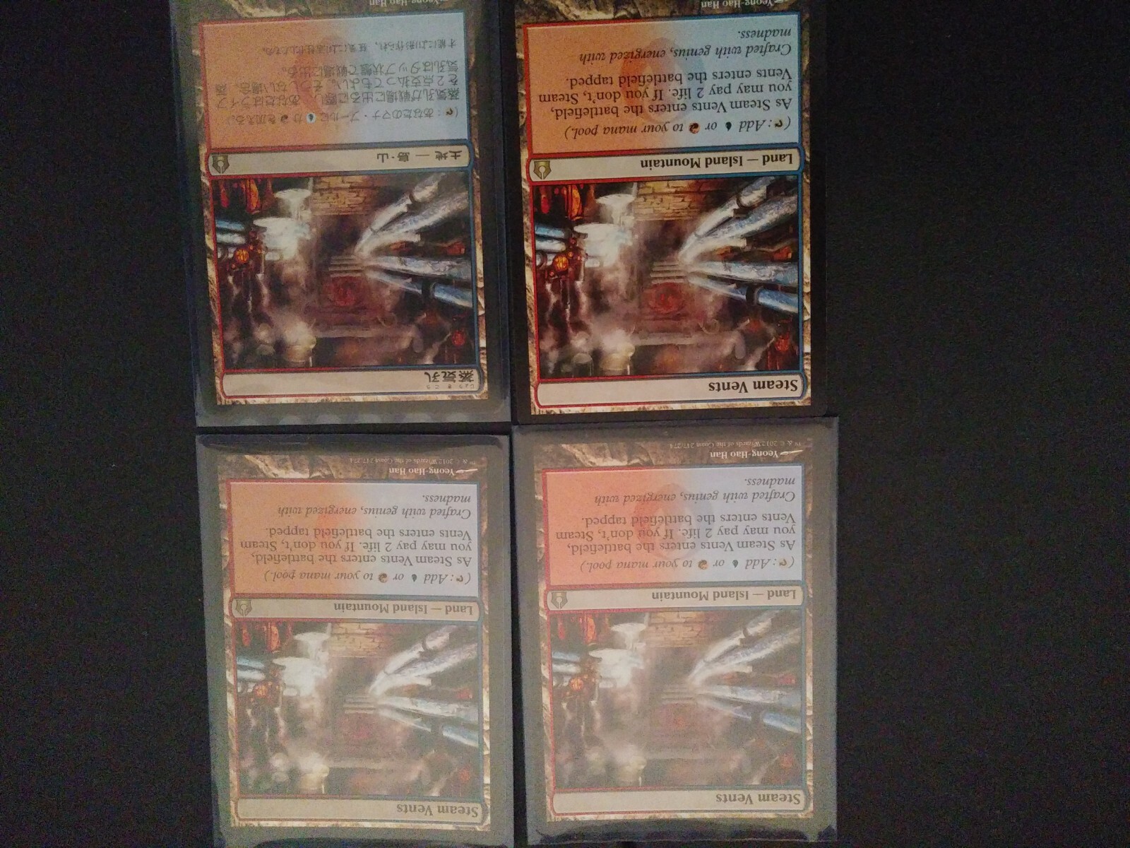 MTG Steam Vents x 3 + 1x FOIL MTG Steam Vents x 3 + 1x FOIL