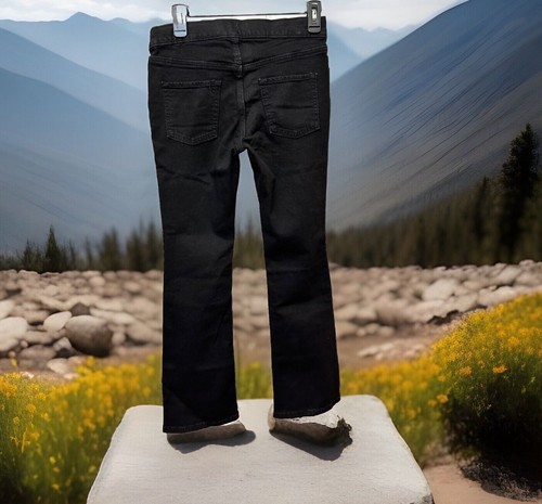 OLD NAVY Girls XL 14-16 Bootcut Reg. Fit Black Pull-On Adjust. Waist Jeans NEW - Picture 2 of 6