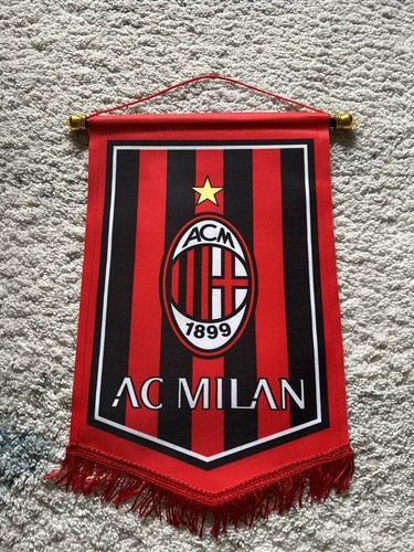 AC MILAN FC Pennant (36x24cm) SoccerClub Hang Flag Great For Bar / Home /Office - Picture 2 of 5