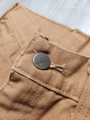 Vintage Carhartt Canvas Dungaree Pants Mens 28x33 - Picture 8 of 10