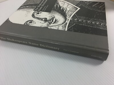 The Shakespeare Name Dictionary Hardcover Book History | eBay