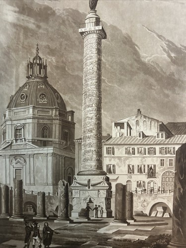 Colonna Trajana Foro Trajano/ Roma ABBOTT, Henry Acquatinta 1820 - Imagen 2 de 10