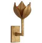 Visual Comfort JN 2001AGL Alberto 12" Small Sconce, Antique Gold Leaf