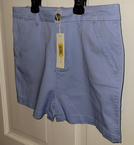 COPPER KEY light Baby Blue Stretch Cotton Chino Shorts. Girls 16 NWT - Picture 2 of 6