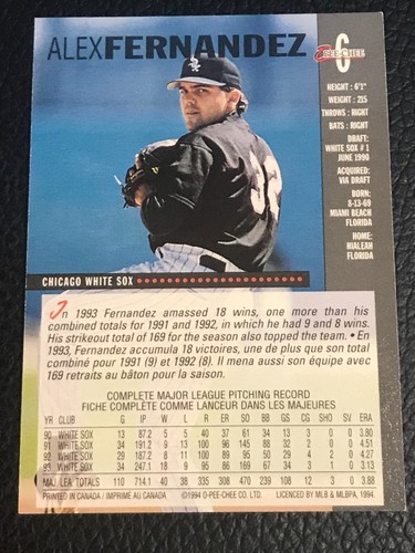 1994 O-Pee-Chee Baseball - - - Pick A Card -#1 - #268 - Picture 6 of 442