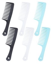 Detangling Combs for Curly, Wet Hair - 6 Pcs Large Durable Detangling Combs