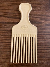 Vintage Goody Plastic 6.5” Cream Textured Hair Pick Lift Comb 90s Made n USA