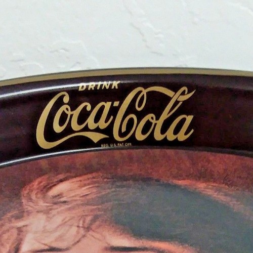 Vintage 1923 Coca Cola Menu Girl Serving Tray - Picture 2 of 4