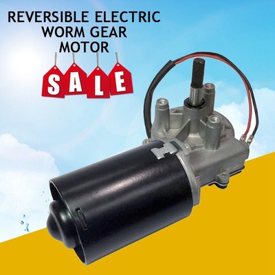 12V//24V DC Right Angle Reversible Electric Worm Gear Motor Electric Gear Motor