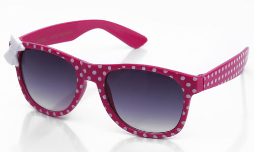 Kids Sunglasses Cute Girls Kitty Bow Polka Dot Party Fashion UV 100% Lead Free - Picture 3 of 31